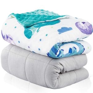 FORTIVO Kids Weighted Blanket, 5-Pounds