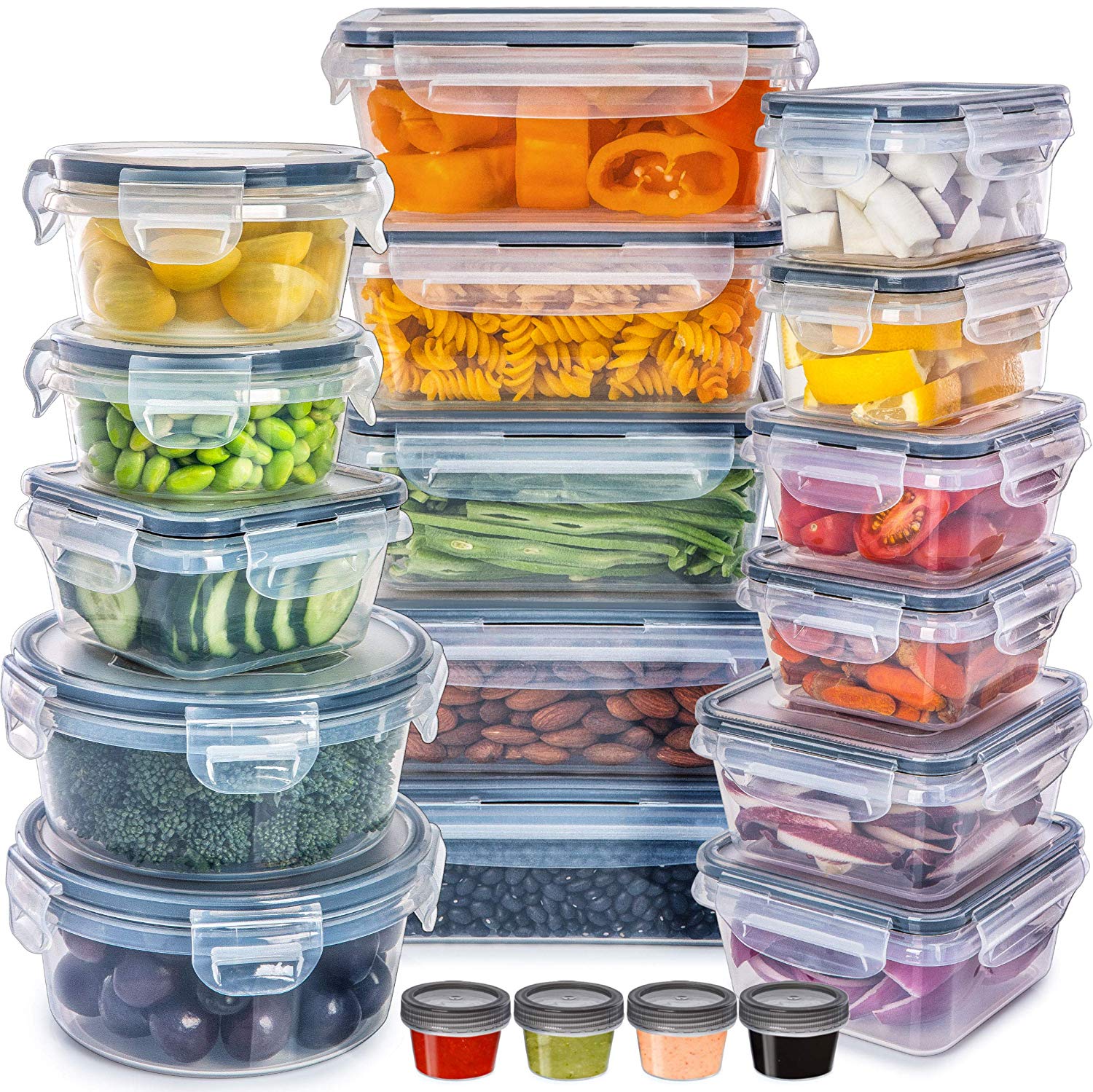 Fullstar Food Storage Containers with Lids, Set of 20