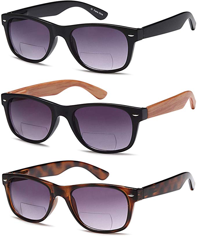 Gamma Ray Bifocal Sunglasses, 3-Pair
