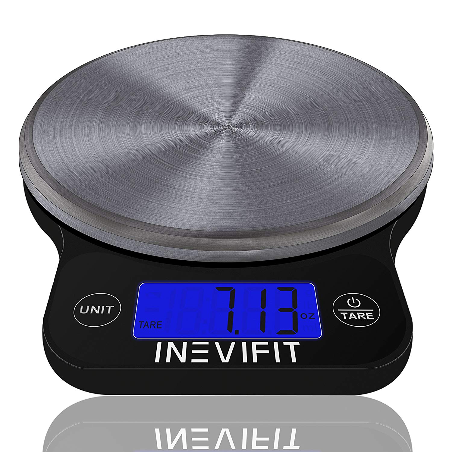 INEVIFIT Backlit LCD Daily Use Kitchen Scale