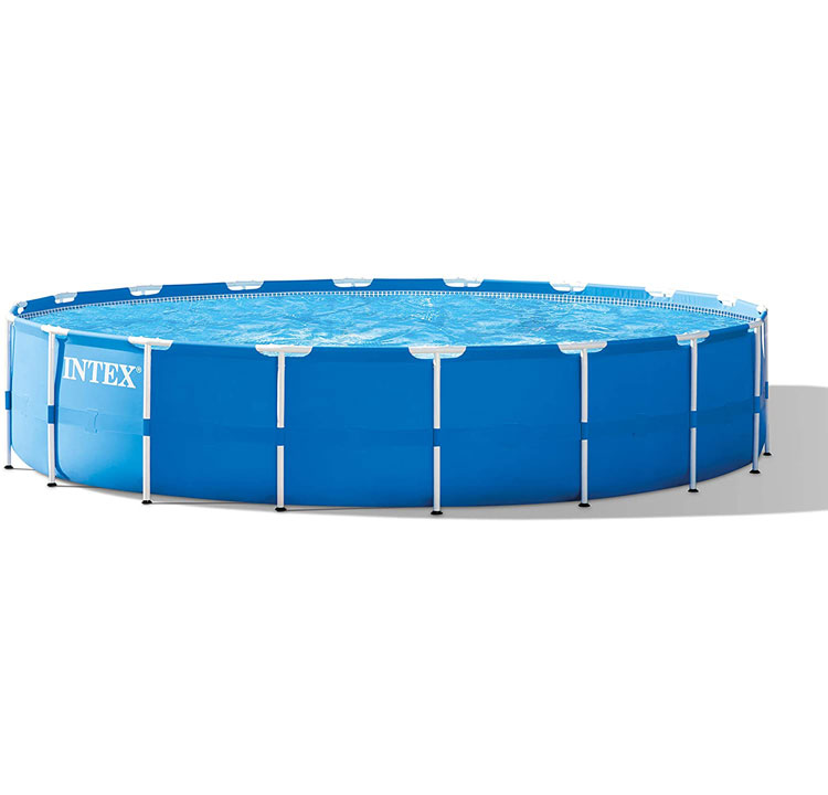 Intex Metal Frame Filter Pump Swimming Pool Set, 18-Feet x 48-Inch