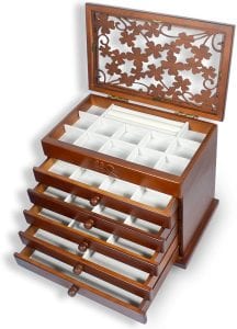 Kendal Decorative Wood Jewelry Chest