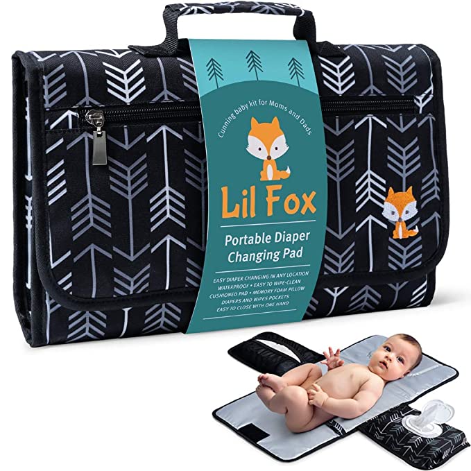 Lil Fox Cushioned Portable Diaper Changing Station