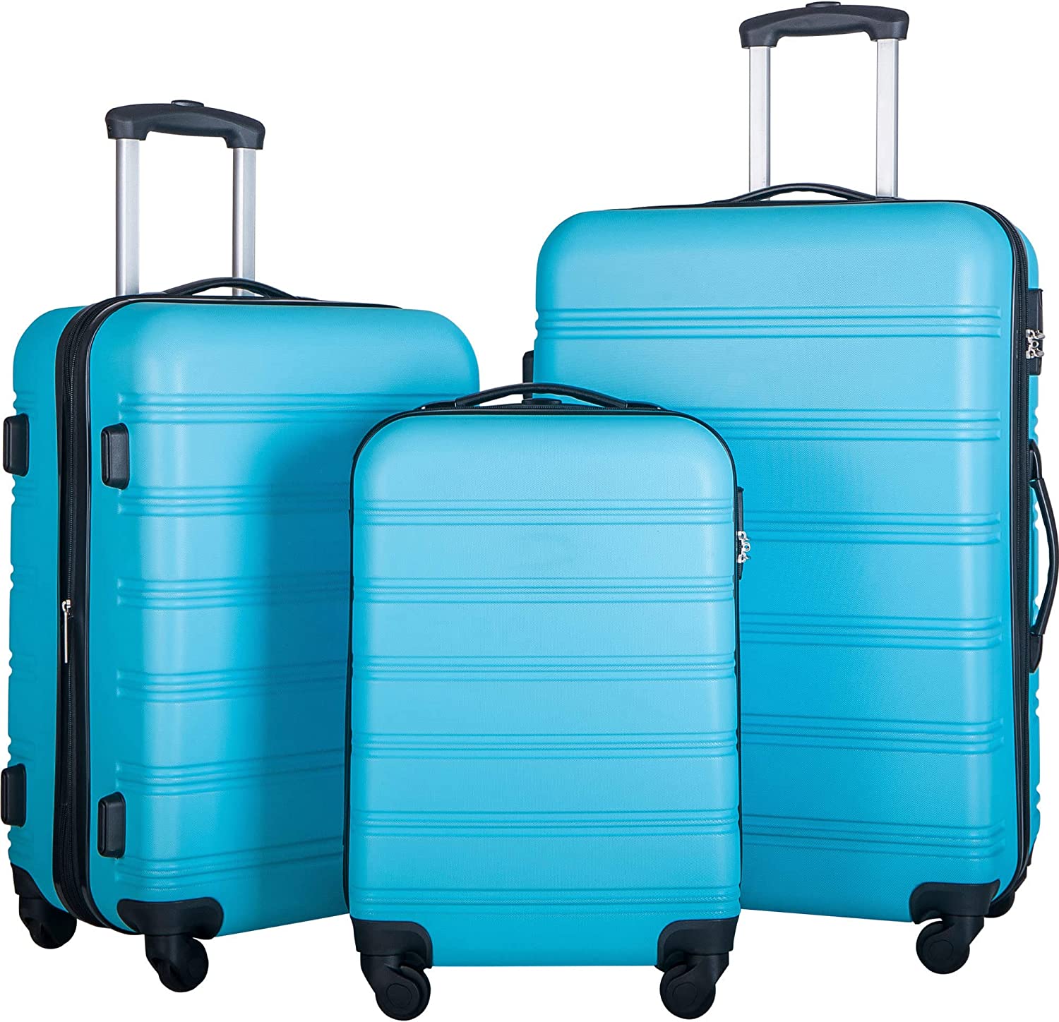 Merax Lightweight Spinner Affordable Luggage Set, 3-Piece