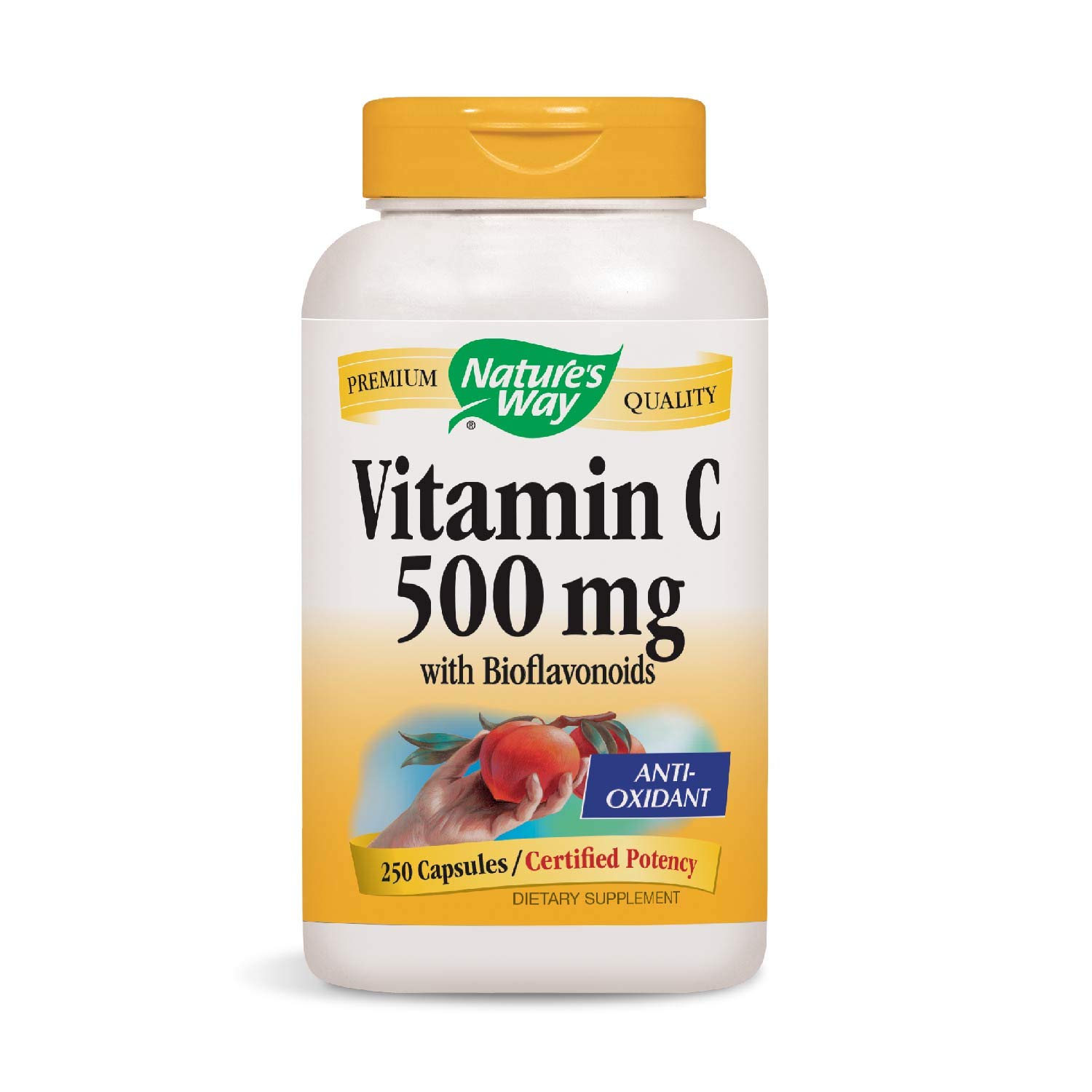 Nature’s Way Vitamin C 1000mg with Rose Hips, 250-Count
