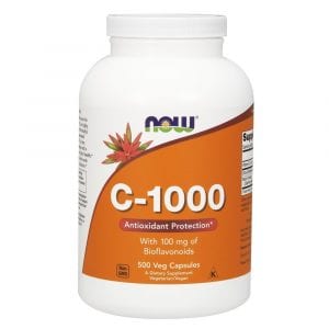 NOW Foods Vitamin C 1,000mg with 100 mg of Bioflavonoids, 500-Count