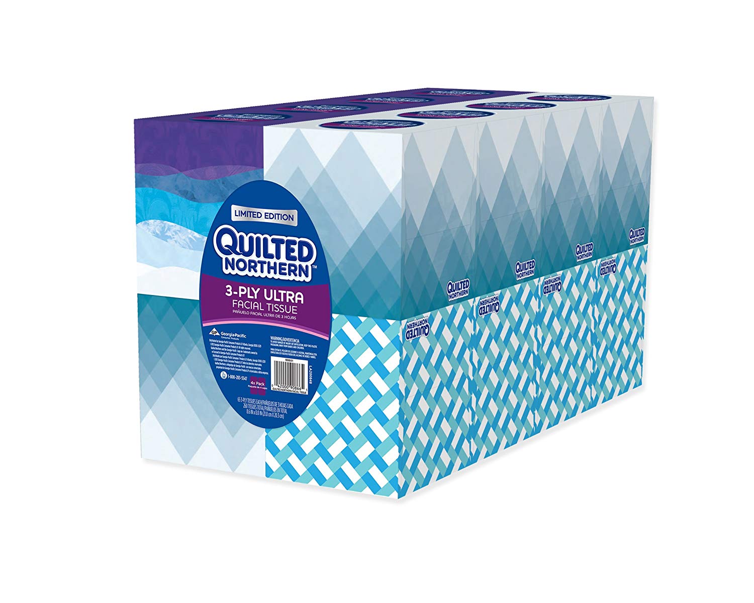 2 Ply 85 Count 4 Pack Seventh Generation Facial Tissues Cube
