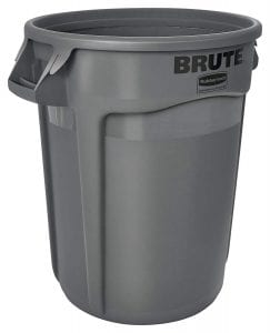 Rubbermaid Warp-Resistant Venting Outdoor Trash Can, 32-Gallon