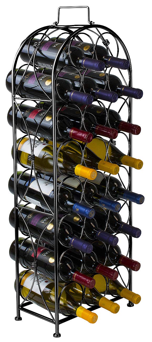 Sorbus Metal Wine Rack Stand, 23-Bottle