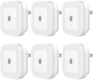 Sycees Plug-In LED Night Light, 6-Pack
