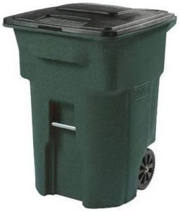 Toter Rolling Curbside Outdoor Trash Can, 64-Gallon