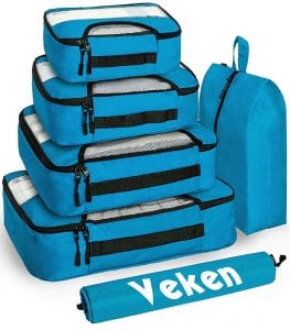 Veken Travel Packing Cubes, 6-Piece