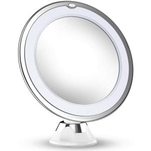 Vimdiff 360° Rotation Makeup Mirror With Lights