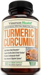 Vimerson Health Turmeric Curcumin with Bioperine, 1200mg
