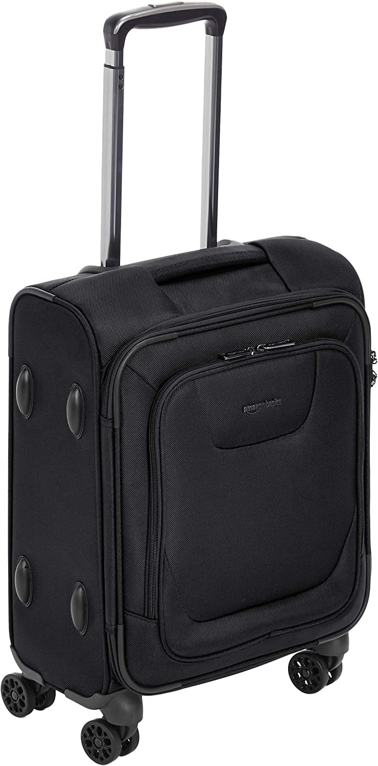AmazonBasics Premium TSA Lock Soft Shell Suitcase, 20.4-Inch