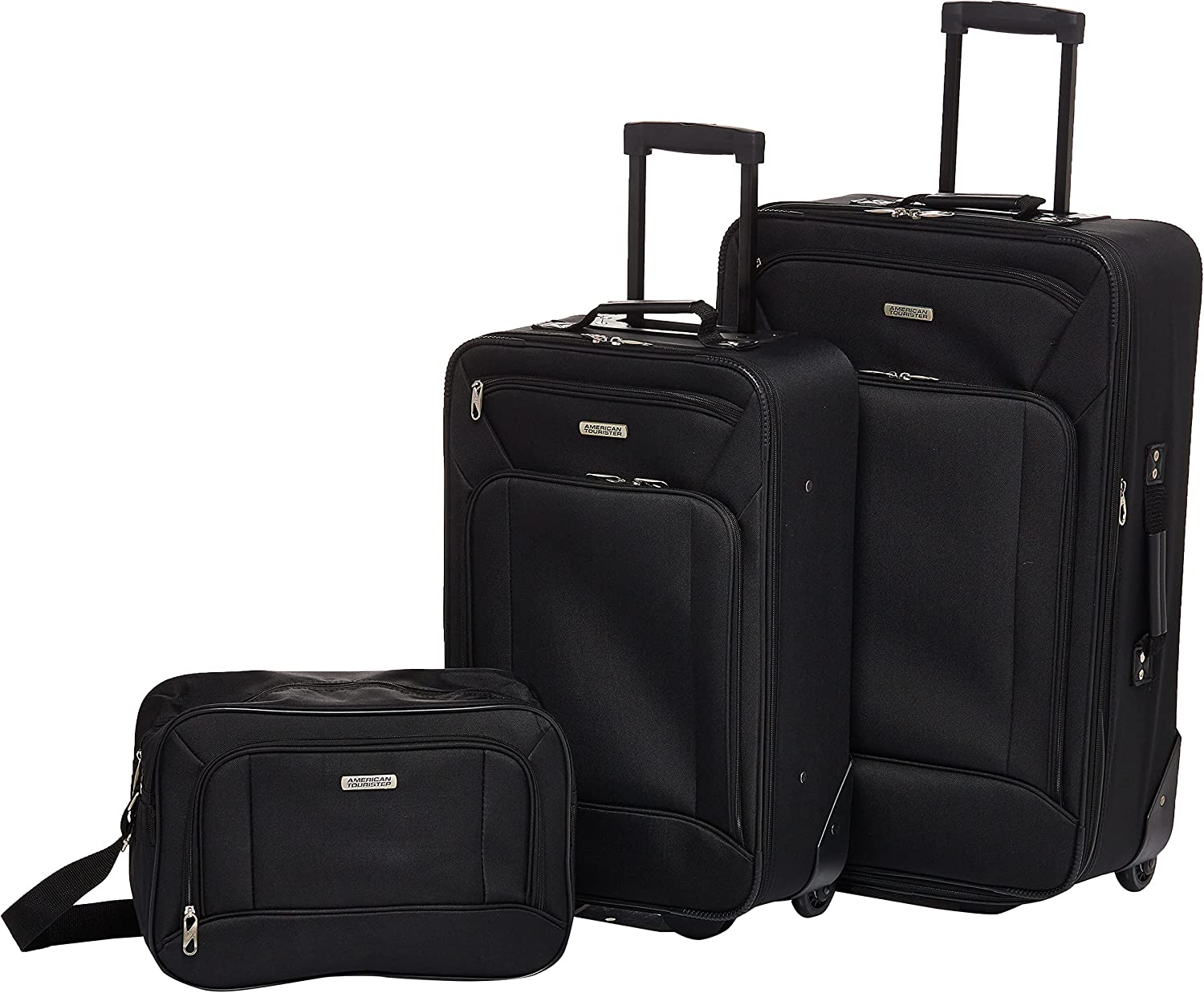 American Tourister Fieldbrook Reinforced Soft Shell Suitcase, 3-Piece