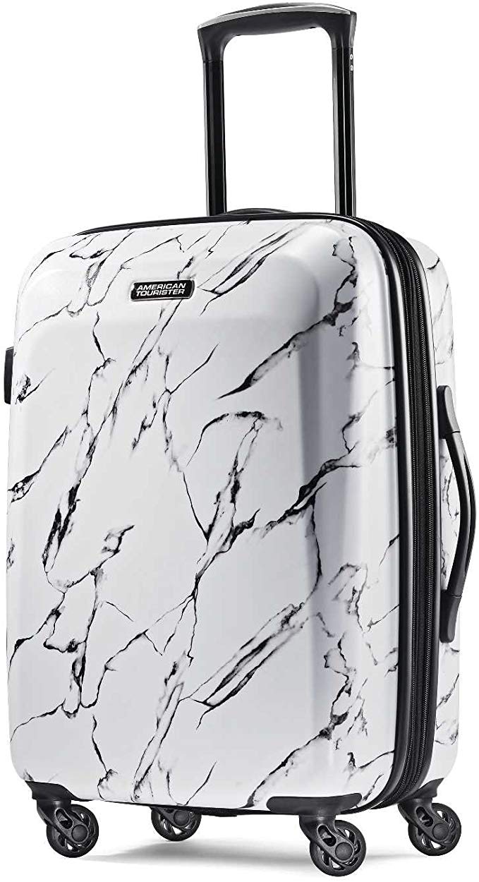 American Tourister Moonlight Push Button Hard Shell Suitcase, 21-Inch