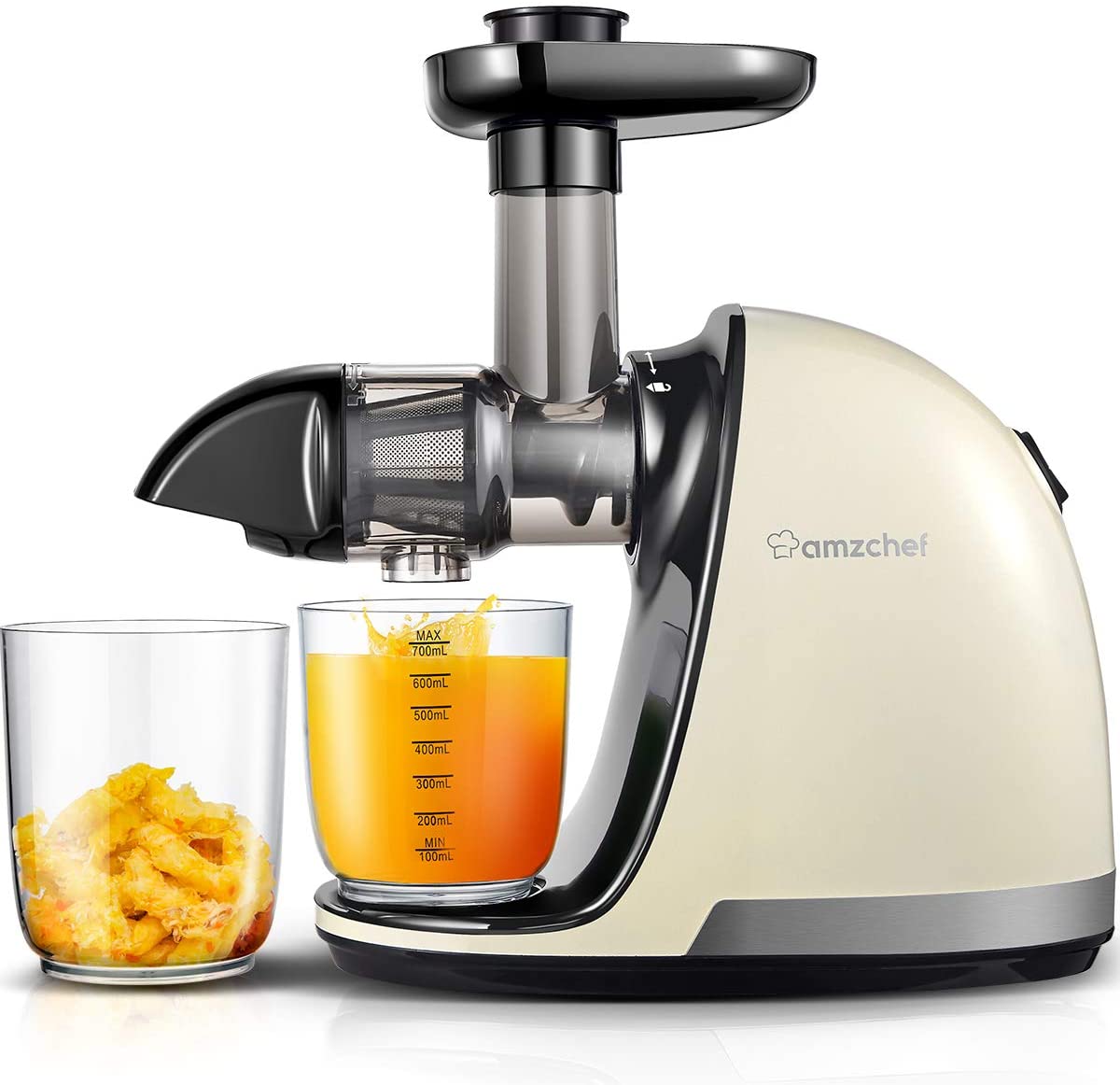 AMZCHEF Reverse Function Slow Masticating Cold Press Juicer