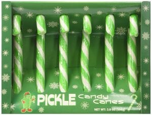 Archie McPhee Pickle Christmas Candy Canes