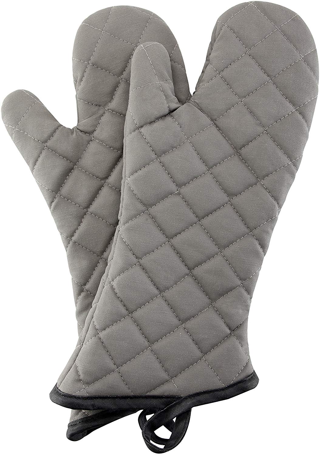 R & R Textile 15" Quilted Silicone Oven Mitt Silver 15" Silver  Quilted 