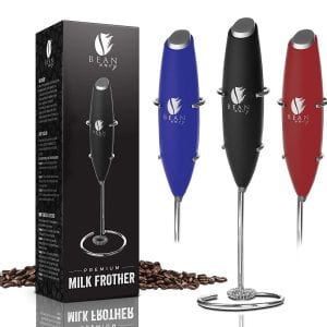 Bean Envy Handheld Milk Frother with Stand