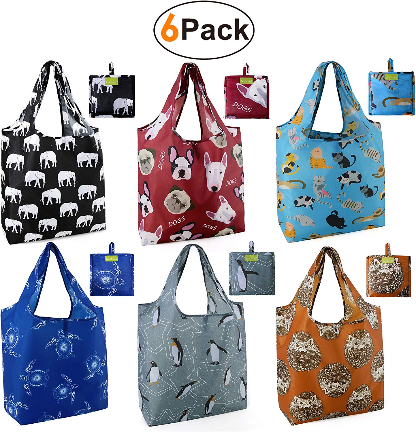 Women Reusable Foldable Recycle Eco Grocery Bag Shopping Carry Bags Tote Handbag 