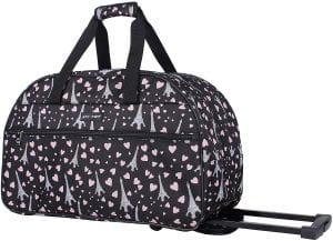 Betsey Johnson Multipurpose Duffel Carry On Suitcase, 21.5-Inch