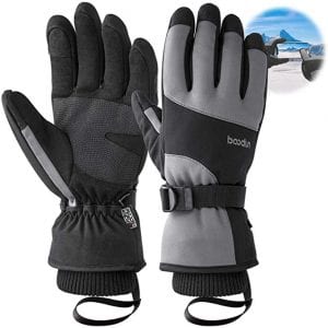 Bizzliz Waterproof Touchscreen Ski Gloves