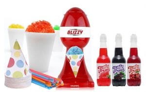 BLIZZY Snow Cone Maker & Syrup Set