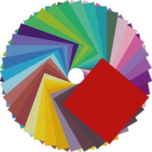 Bubu Vibrant Color Origami Paper, 200-Sheets