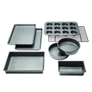 Chicago Metallic Dishwasher Safe Nonstick Bakeware Set, 8-Piece