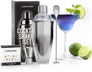 Cresimo Cocktail Shaker Bar Set, 24-Ounce