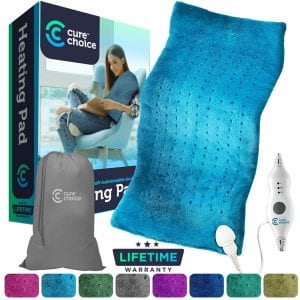 Cure Choice Electric Heating Pad for Back Pain, 12×24-Inch