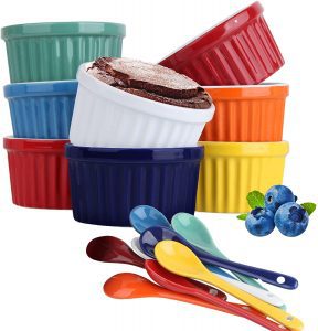 Duido Stackable Mini Souffle Dishes, Set of 8