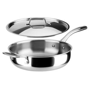 Duxtop Stainless Steel Saute Pan, 3-Quart