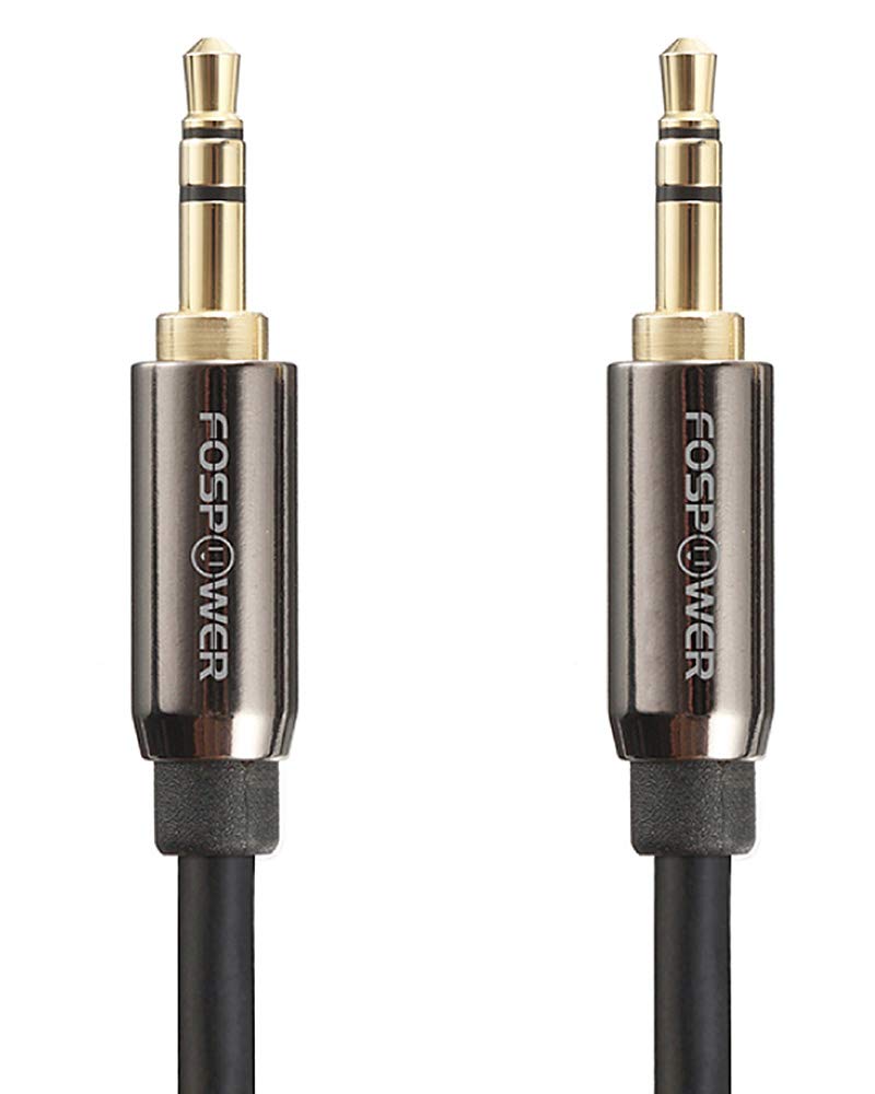 FosPower 3.5mm Male-To-Male Stereo AUX Cable, 15-Feet