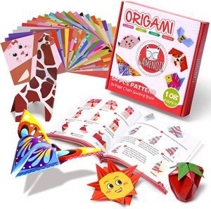 Gamenote Kids Patterned Origami Papers, 118-Sheets