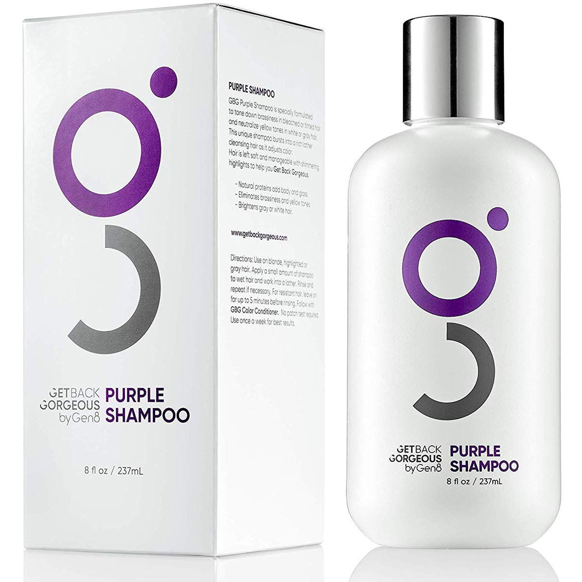 Get Back Gorgeous UV Protection Purple Shampoo, 8-Ounce