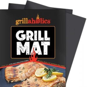 Grillaholics Multi-Purpose Non-Stick BBQ Grill Mats, Set Of 2