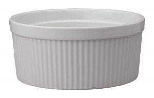HIC Harold Import Co. Baking Porcelain Souffle Dish, 2-Quart