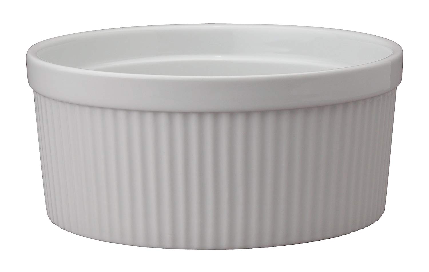 HIC Harold Import Co. Ramekin Porcelain Souffle Dish, 1.5-Quart