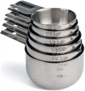 Hudson Essentials Stackable Measuring Cups Set, 6-Piece