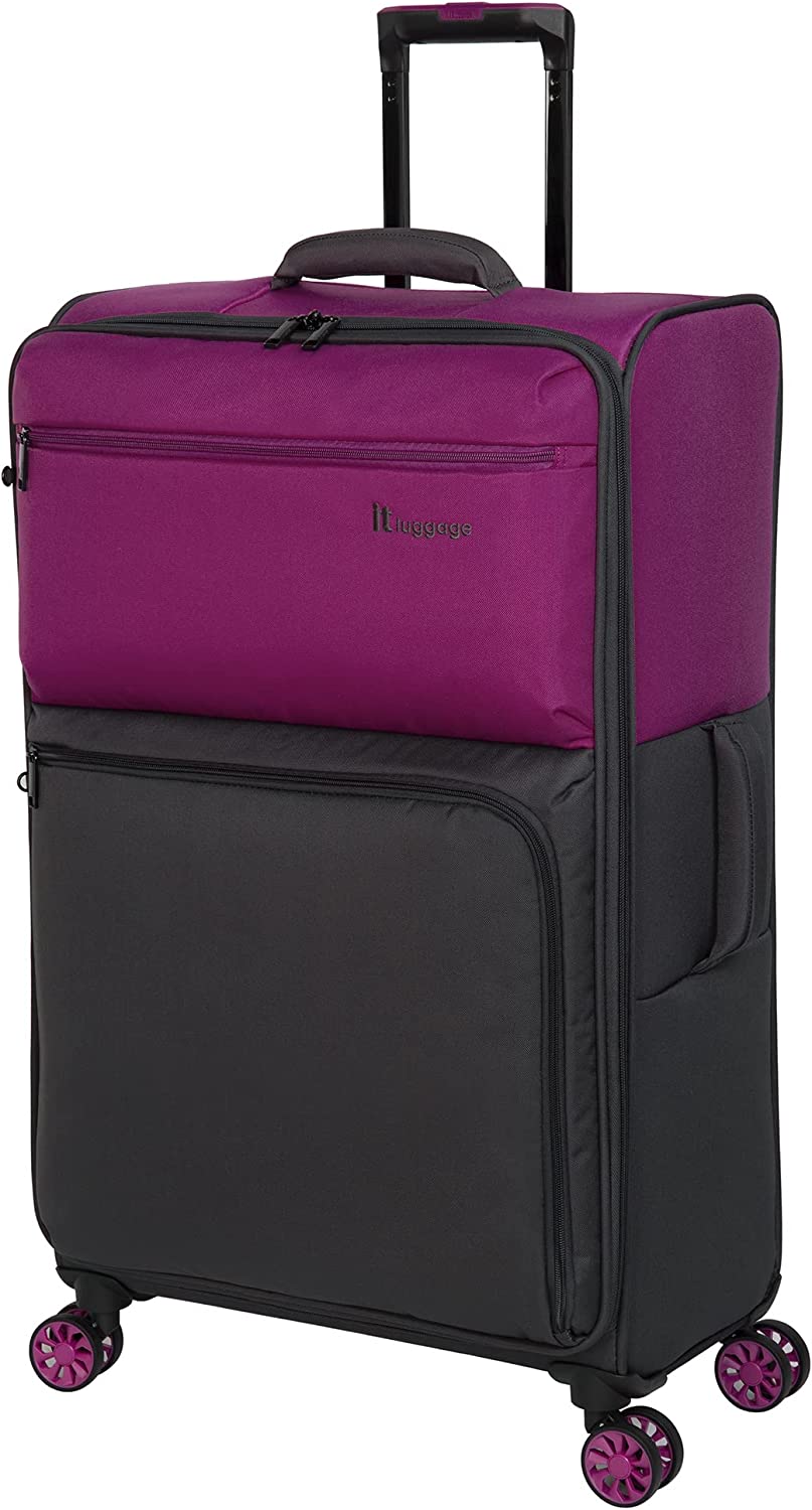 IT Luggage Lightweight Soft Shell Spinner Suitcase, 22-Inch