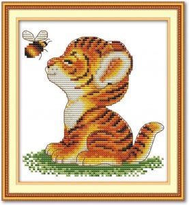 ITSTITCH Tiger and Bee Cross Stitch Supplies