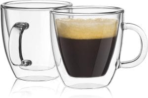 JoyJolt Savor Insulated Espresso Mugs, Set Of 2