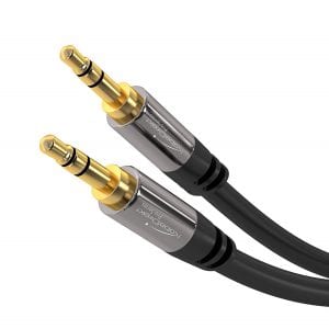 KabelDirekt 3.5mm Unbreakable Stereo & Audio AUX Cable, 25-Foot