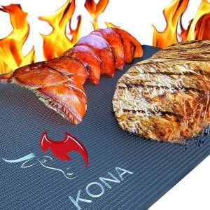 Kona Easy Clean Non-Stick BBQ Grill Mats, Set Of 2
