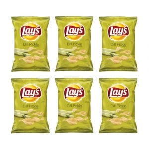 Lay’s Classic Dill Pickle Potato Chips, 6-Pack