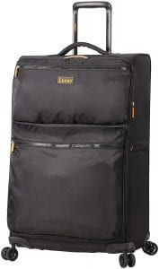 Lucas Designer Ergonomic Handle Soft Shell Suitcase, 24-Inch