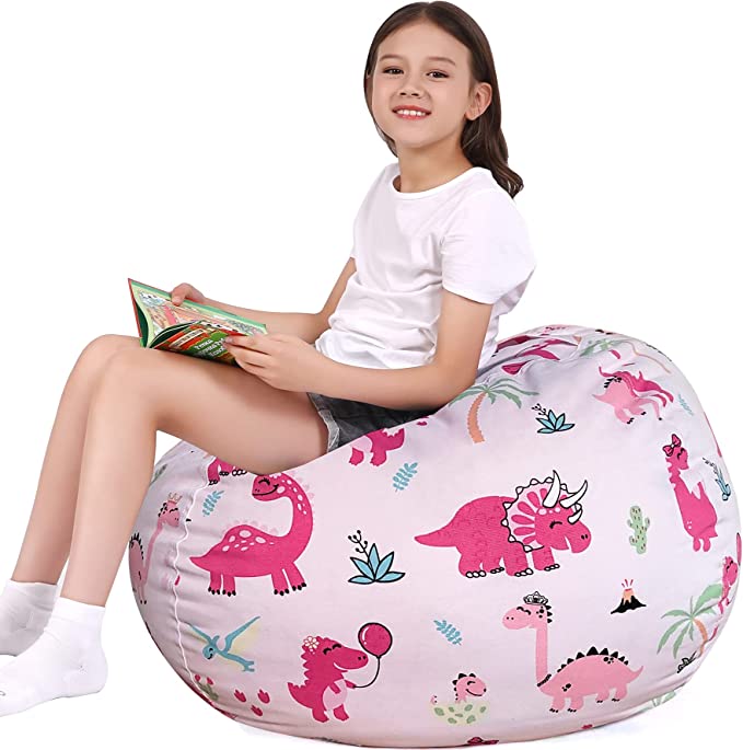 Lukeight Thick Double Stitched Storage Bean Bag Chair